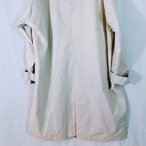 Pretty Little Thing Oversized Relaxed Fit Tan Trench Coat w/o Belt Size 10 - Picture 6 of 8